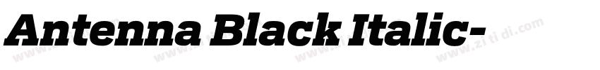 Antenna Black Italic字体转换 Antenna Black Italic字体转换